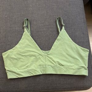 Pact Light Green Bralette